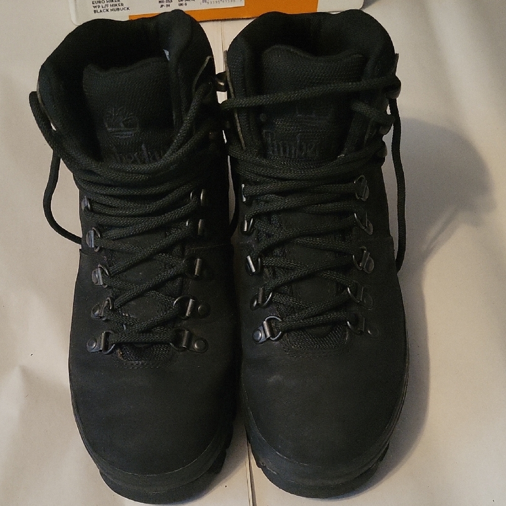Timberland Black Lace-Up Boots